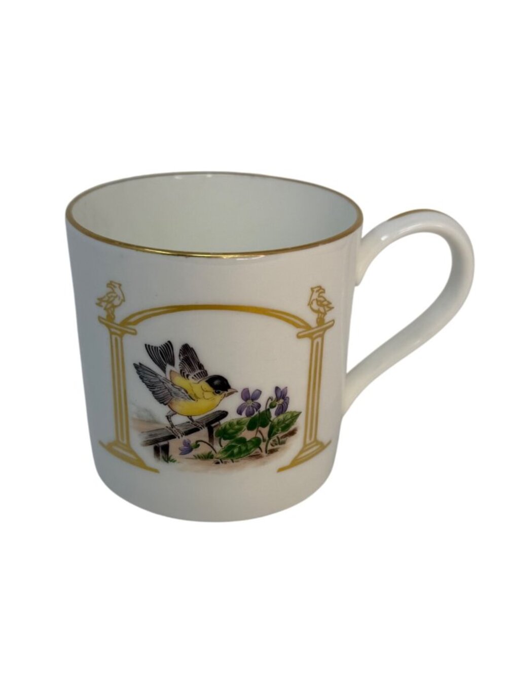 Boehm Birds‎ Flowers of the Original 13 States Mug Tea Cup New Jersey Gold Finch